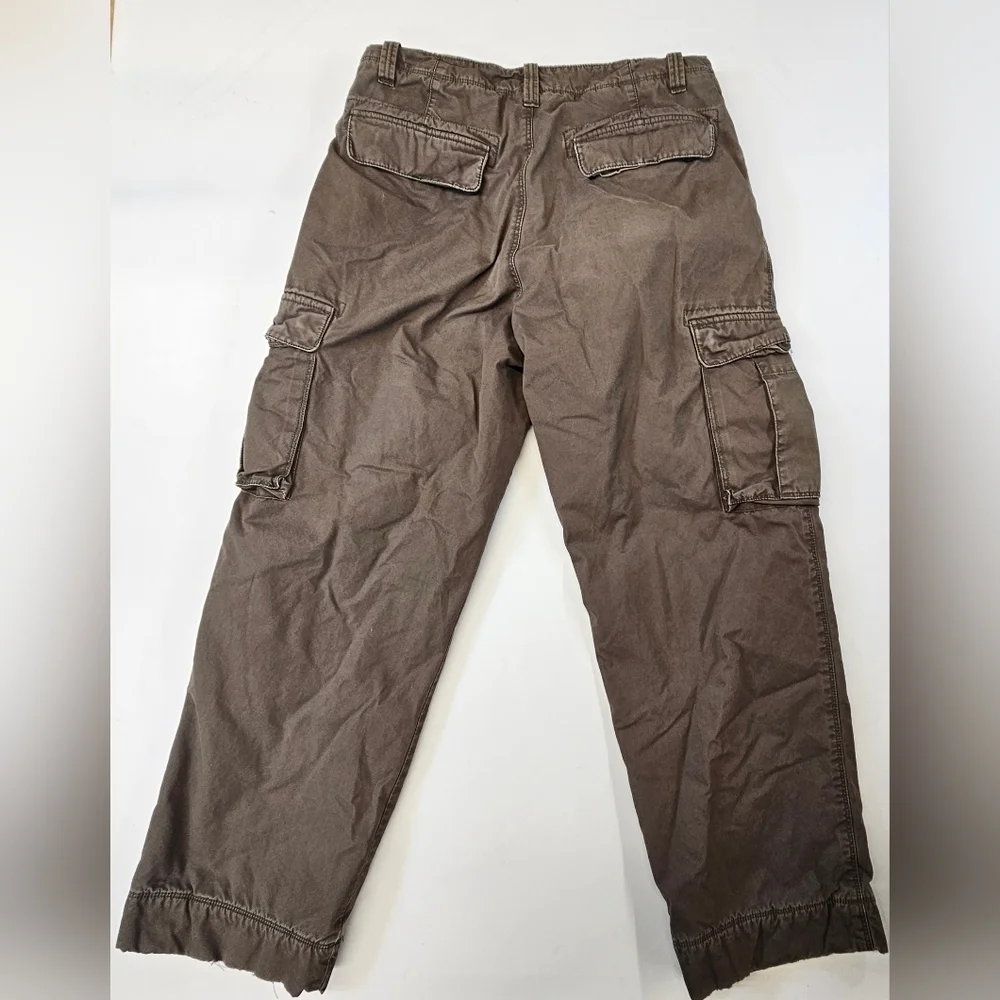 J Crew Cargo Pants Men’s 32x30 Green VTG Y2K Fleece Lined Military Field Heavy